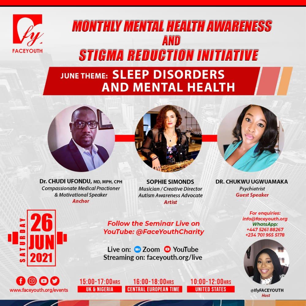 FACEYOUTH Charity Mental Health Awareness And Stigma Reduction 